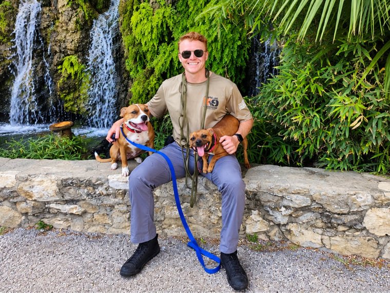 Rustin Blaylock, owner and dog trainer at Kevlar K9 Academy in San Antonio